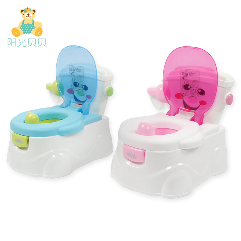 휴대용 화장실 접이식 변기 플라스틱 화장실 변기 훈련 의자 핑크/스카이 블루